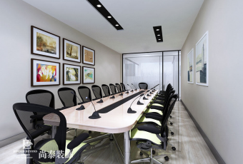 時尚裸設計無限延伸 玻璃、層板展示收納創(chuàng)造簡約現(xiàn)代工作室 